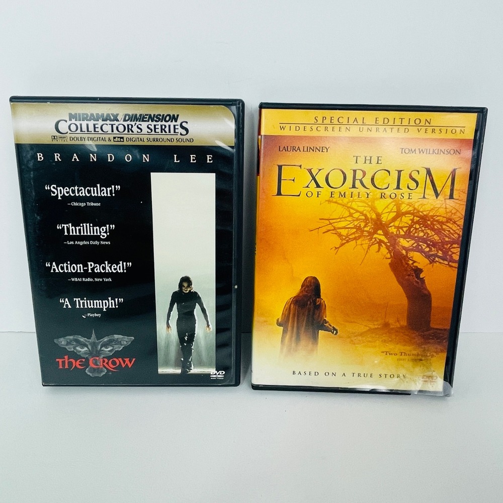 The Crow & The Exorcism of Emily Rose DVD Bundle Collector's Unrated Editions
